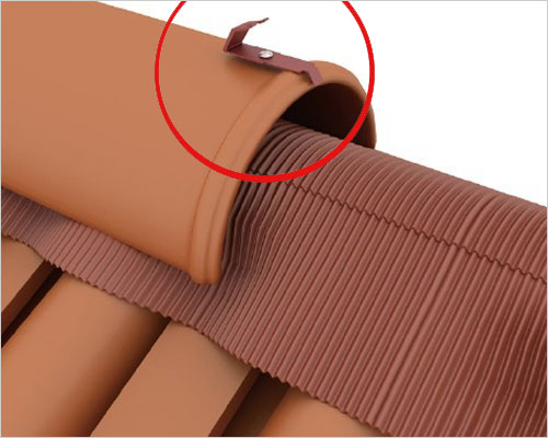 屋面瓦防風扣-錐脊瓦搭扣